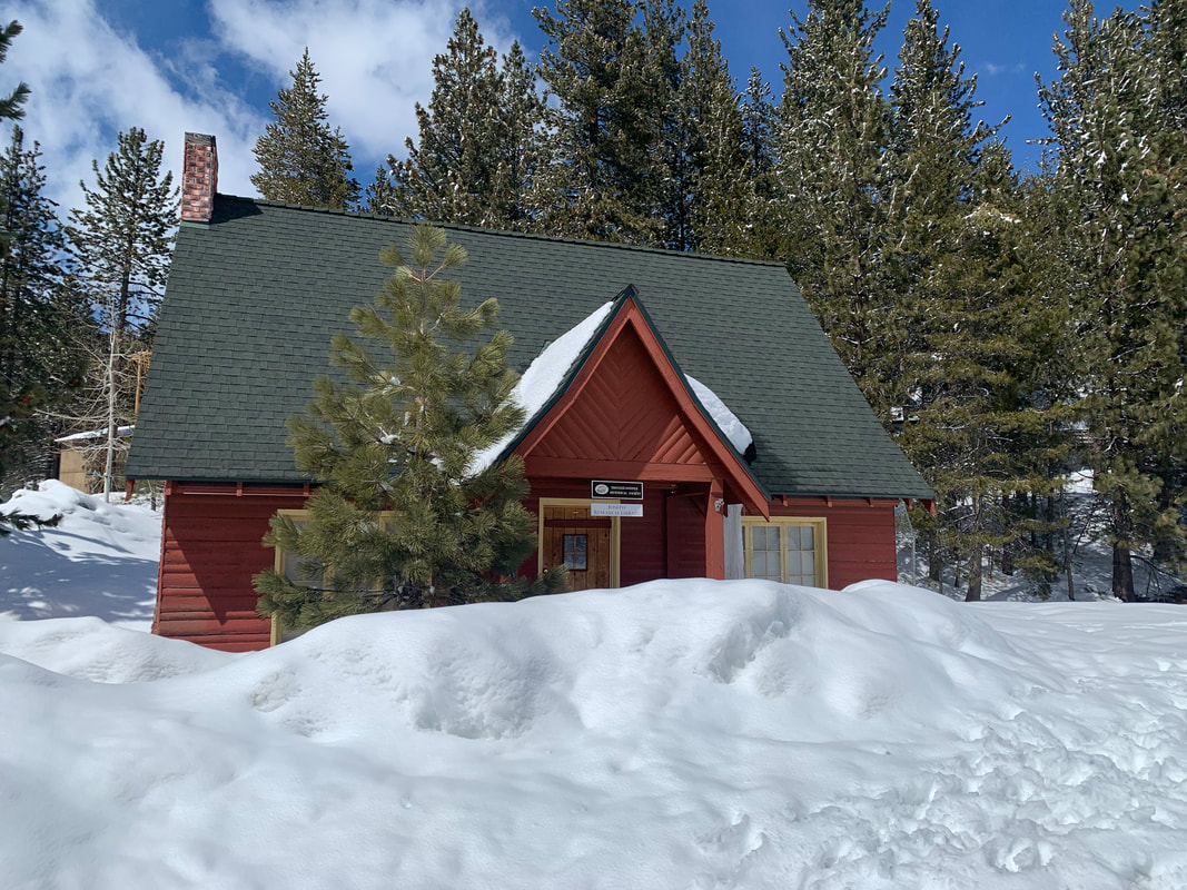 Joseph Research Library Cabin in snow March 30, 2023