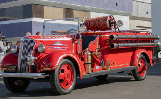 Truckee's 1937 Chevy restored Fire truck